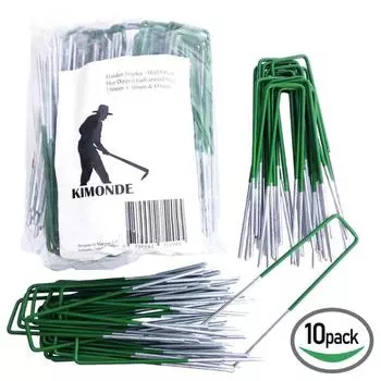 U-образные садовые травы, газоны, оцинкованные колышки, скобы, крепежные гвозди 10pcs