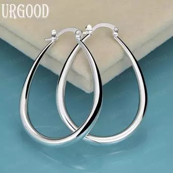 U-образные серьги для пирсинга из стерлингового серебра 925 пробы, модные свадебные украшения 41*33mm