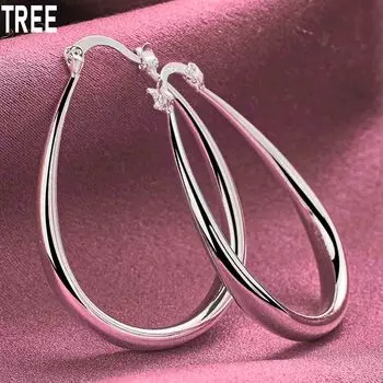 U-образные серьги для пирсинга из стерлингового серебра 925 пробы, модные свадебные украшения 41*33mm