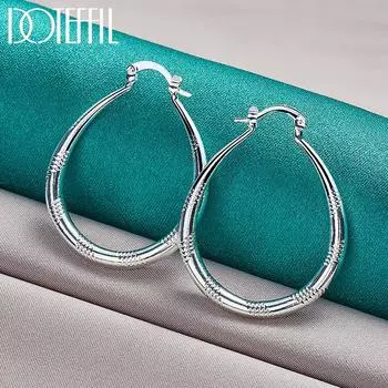 U-образные серьги Серебряные украшения с подвесками