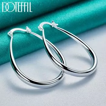 U-образные серьги Серебряные украшения с подвесками