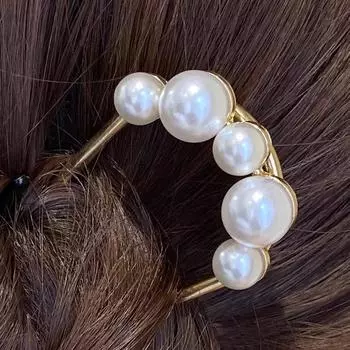 U-образные шпильки для волос из жемчужного сплава волнистые заколки для волос простые металлические шпильки-невидимки заколки свадебные прически инструменты аксессуары свадебные серебряный