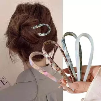 U-образные заколки для волос, шпильки для женщин и девочек, палочки для волос в китайском стиле, аксессуары для укладки волос, шпильки, заколки, головные уборы, головные уборы