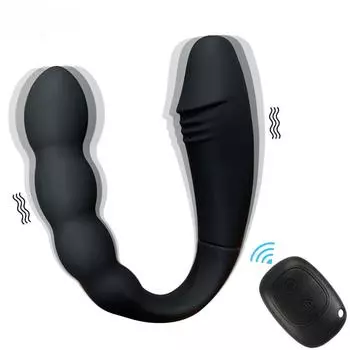 U-образный двойной вибратор AV Rod Анальная пробка Женская мастурбация Массажная палочка Женское устройство для мастурбации Секс-игрушки