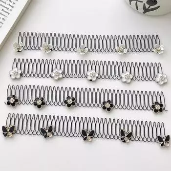 U-образный фиксатор для отделки волос, волнистая расческа, U-образная заколка для волос, металлическая проволока, расческа для волос, мини-держатель для челки, инструмент для укладки, невидимая прическа, аксессуары для волос B