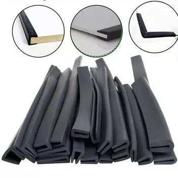 U-образный профиль резиновый уплотнительный край защитный экран ограждение ограждение стекло металл деревянная панель доска лист дверной бампер протектор 1Meter