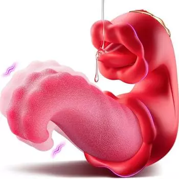 U-образный шлепающий рот палка шлепающий качели перемешивающий язык осьминог язык облизывание вибратор имитация оргазма мастурбатор для женщин