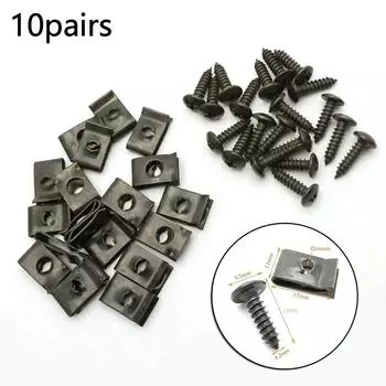 U-образный зажим с винтовой защитой от ржавчины, винтовая пряжка, железный лист, автомобиль, мотоцикл, металлический винт, нарезной крепежный зажим