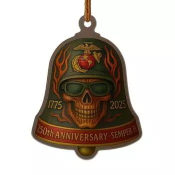 U.S. 250th Anniversary Bell Ornament Commemorative Doorbell of The United States Christmas Tree Hanging Ornament Patriotic Gifts for Collectors A