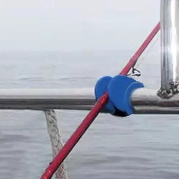 U-Shaped Fishing Rod Support Portable Fishing Pole Rack TPE Fishing Feeder Pod Stand Fishing Rod Holder Fishing Gear Accessories синий