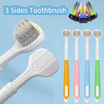 U-shaped Three Sided Toothbrush 3D Fully Wrapped Soft Bristled Cleaning Brush Adult Household Gift Tooth Care