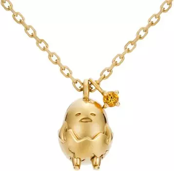[U-Treasure] Ожерелье Sanrio Gudetama Goods, серебро (Желтое золотое покрытие женские аксессуары ювелирные изделия подарок на день рождения годовщина подарок