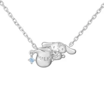 [U-Treasure] Товары Sanrio Cinnamoroll Cinnamoroll (Молоко) Ожерелье Серебряные Женские Аксессуары Ювелирные Изделия Подарок