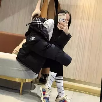 У звезды Чжоу Донг есть одинаковые пуховики для мужчин и женщин, осенние и зимние съемные жилеты для пар, одежда для хлеба, европейская станция S чёрный