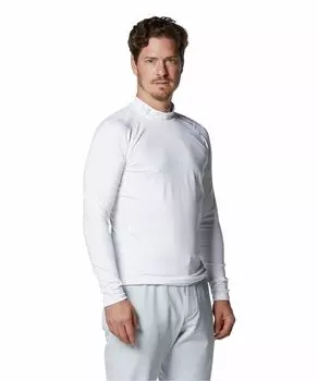 UA COLDGEAR Fitted Long Sleeve Mock White Halo Gray 3XL [Under Armor]