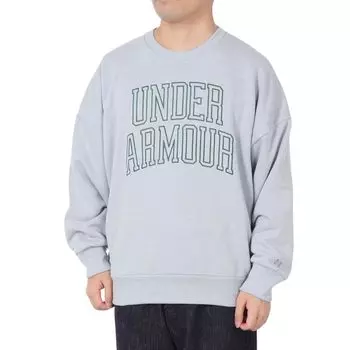 UA Icon HWT Terry OS Crew Mod Серый Светло-Меланжевый Лесной Зеленый 3XL [Under Armor] / /