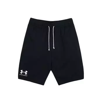UA RIVAL TERRY SHORT/1361631-001/Черный/Белый Оникс L