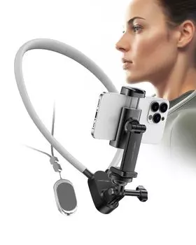 Uandear Gopro Mount Stability Magnetic POV Neck Phone Holder для смартфона Окружность 50 см Горизонтальная фотография Вертикальная фотография для gopro12 чёрный