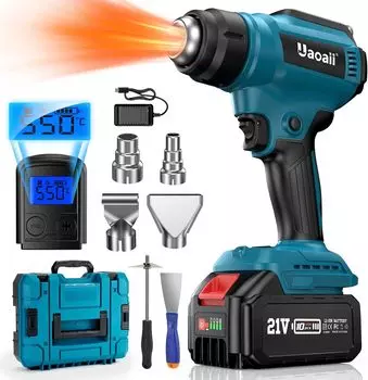 Uaoaii 2024 новейшая версия термофена беспроводной регулировка температуры на ЖК-дисплее термофен термофен тепловой воздушный фен режим регулировки высокой и низкой температуры