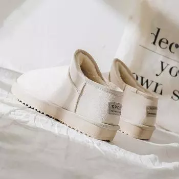 Uber 2020 Autumn/Winter Snow Boots: Velvet & Cotton Warm Short-Tube Bread Shoes for Students (K80)