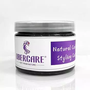Ubercare черный натуральный крем для укладки вьющихся волос без шелушения, определяющий форму, кудри 350 чёрный