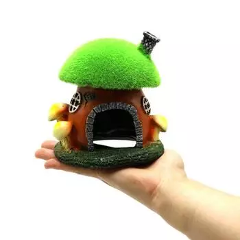 Убежище для аквариума Экологичный ландшафтный дизайн аквариума Грибной домик для аквариума Аксессуары для аквариума