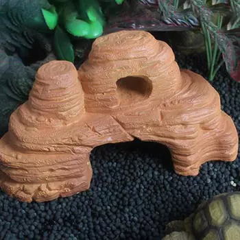 Убежище для аквариума, пещера для купания черепах, декор для убежища, декоративный аксессуар для искусственного холма