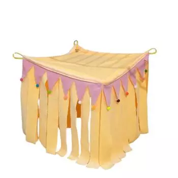 Убежище для мелких животных Штора для укрытия в доме Хомяк Укрытие в углу Гнездо Морская свинка Палатка для домашних животных Ежик S