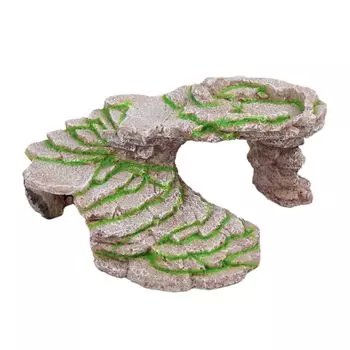 Убежище для рептилий Убежище для черепах Лестница Пещера для отдыха Плавающий остров Мох (белый)