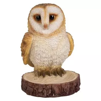 Ubia Barn Owl Clip x 6 x Animal Garden Cute H22231 Holder, 7.5 8.8 cm, Figurine, Ornament, Decor, Realistic, Bird,