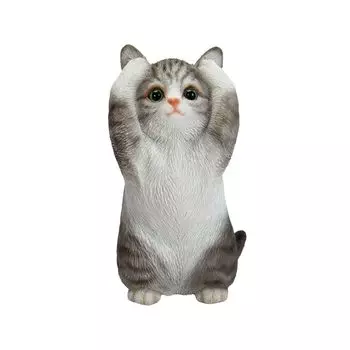 Ubia no Tabby 6 x 6 x Doll Animal Garden H23005 Kikaze Evil Cat, 11.7 cm, Figurine, Ornament, Decor, Cat,