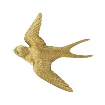 Ubia Swallow x x Garden Magnet, Gold, 9.3 3.5 7.5 cm, Figurine, Animal, Decor, Bird, H24107-12