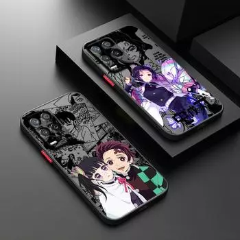 Убийца демонов аниме для OPPO Find X5 X3 Neo F21S F21 K10 Pro Lite противоударный матовый полупрозрачный чехол из ТПУ для телефона OPPO Find X3 Lite