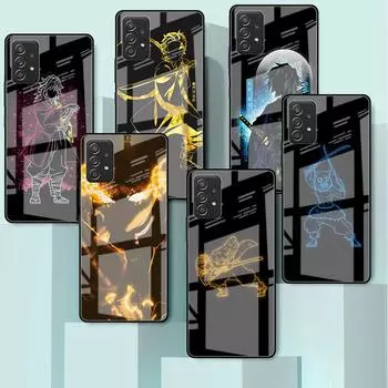 Убийца демонов аниме милый стеклянный чехол для Samsung Galaxy A52 A71 A50 A51 A70 A21s A31 A72 A10 A12 A30 A22 5G чехол для телефона Samsung A53 5G