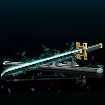 Убийца демонов Катана Нож Ничирин Меч Токито Муичиро Модель Строительные блоки Кирпичи Оружие Игрушки Подарок