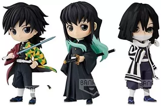 Убийца демонов: Kimetsu no Yaiba Q posket petit vol.3 Giyu Tomioka Muichiro Tokito Iguro Kobanai Набор из 3 типов Banpresto