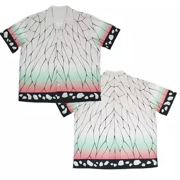 Убийца демонов: Kimetsu no Yaiba Shinobu Kocho Dry Aloha Shirt/L