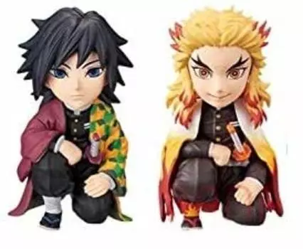 Убийца демонов: Коллекционная фигурка Kimetsu no Yaiba World перед домом, том 1 Анджуро Ренгоку Гию Томиока