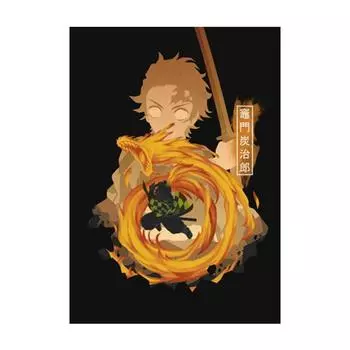 Убийца Демонов, настенное искусство, аниме-плакат, Камадо Танджиро, персонаж, декоративная картина на холсте, современный домашний декор для детской комнаты, фрески без рамки 21*30cm No Frame