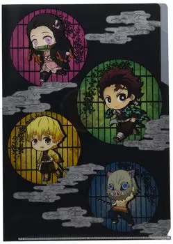 Убийца демонов: Прозрачная папка Kimetsu no Yaiba Tekutoko с 3 карманами