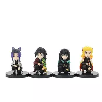 Убийца Демонов Убийца Демонов Кочоу Синобу Гиюу Кёдзюру Муичиро 6 см Набор фигурок 4 шт.