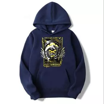 Убийственные дроны Винтажные толстовки Мужская одежда Толстовки Повседневная печать Harajuku Cool Hoodie Верхняя одежда Блузки Топы Женские толстовки S