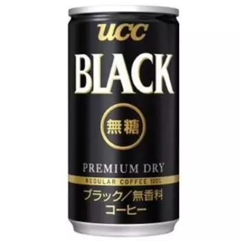UCC BLACK Черный несладкий кофе банка 185 г x 30 бутылок [x 2 ящика: 60 бутылок всего]