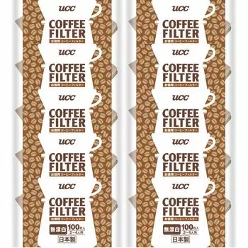 UCC coffee filter unbleached 2 to 4 100P x 10 pieces (for people)