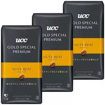 UCC GOLD SPECIAL PREMIUM UCC GOLD SPECIAL PREMIUM Жареные бобы с орехами и битом 150 г обычного кофе (Фасоль) x 3