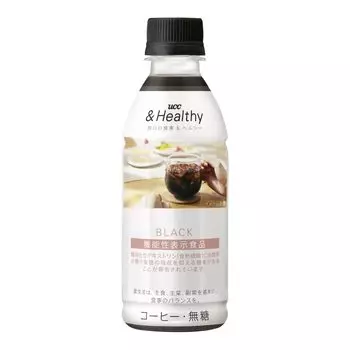 UCC &Healthy ЧЕРНАЯ ПЭТ-бутылка для кофе 270 мл x 24 бутылки