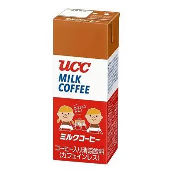 UCC Жидкий Молочный Кофе Декофеинизированный (Упаковка из бумаги) 200 мл x 24 бутылки