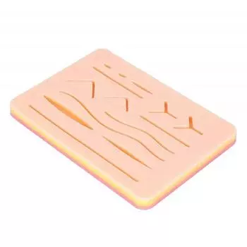 Учебная подкладка для наложения швов, 3 слоя, пищевой силикон без запаха, высокая имитация, обучающая модель кожи для St