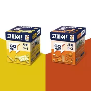 Учебник Go Fish, набор социальных исследований для 3-го класса, связанная с учебной программой послешкольное обучение, популярная корейская образовательная игра