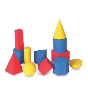 Учебные материалы 3D-фигуры Мягкие блоки 12 шт LER6120 Оригинальный продукт